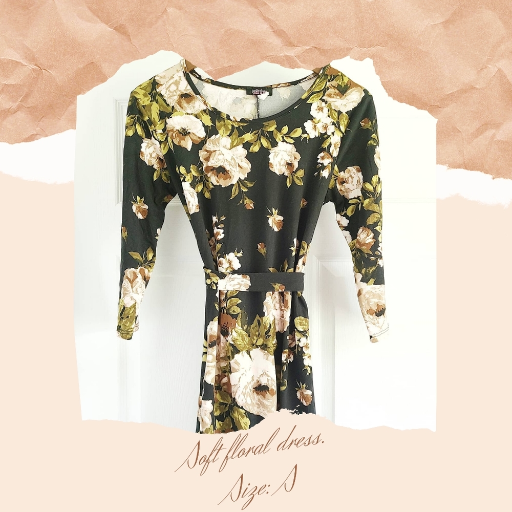 Floral dress.